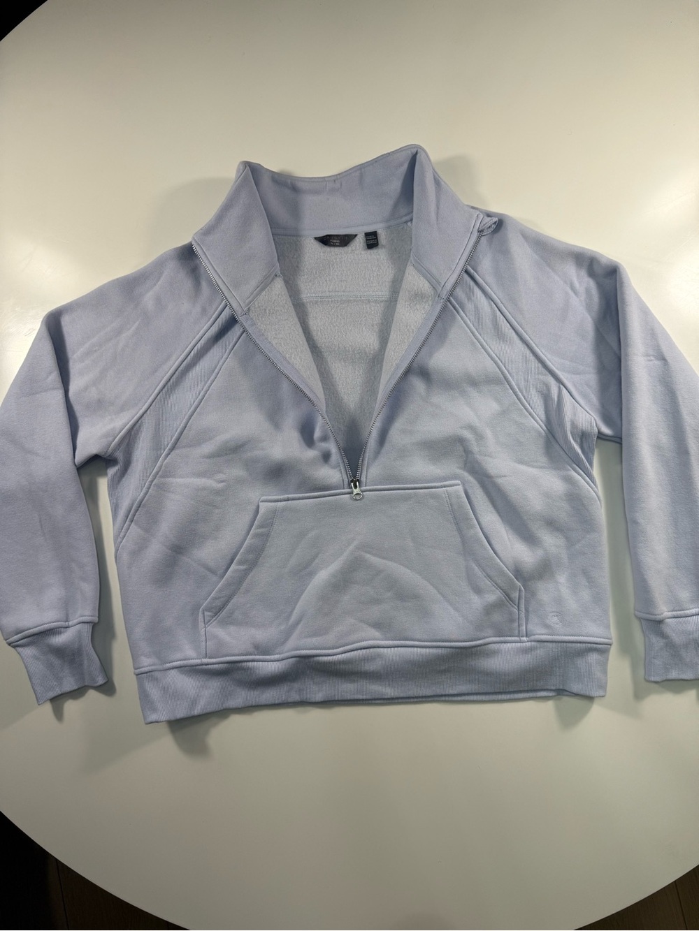 Danskin Lilac Half-Zip Kangaroo Pocket Sweatshirt - Picture 2 of 8